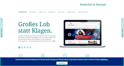Desktop Screenshot of heimrich-hannot.de