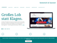 Tablet Screenshot of heimrich-hannot.de